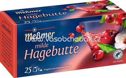 Meßmer Früchtetee Milde Hagebutte, 25 Beutel