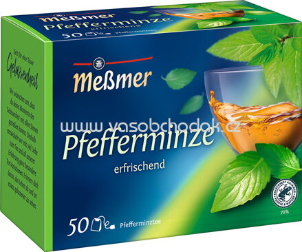 Meßmer Kräutertee Pfefferminze, 50 Beutel