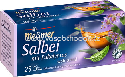 Meßmer Kräutertee Salbei mit Eukalyptus, 25 Beutel