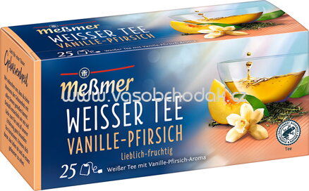 Meßmer Weisser Tee Vanille Pfirsich, 25 Beutel