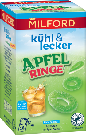 Milford Kühl & Lecker Apfel Ringe, 18 Beutel