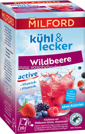 Milford Kühl & Lecker Active Wildbeere, 20 Beutel