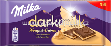Milka darkmilk Nougat-Crème, 85g