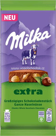 Milka Extra Ganze Haselnüsse, 190g