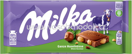 Milka Ganze Haselnüsse, 100g