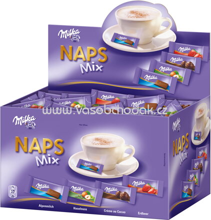 Milka Naps Mix, 355 St, 1,702 ks