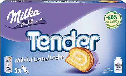 Milka Tender Milch, 5x37g, 185g