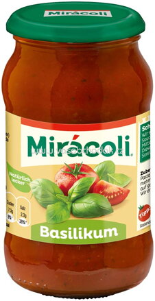 Mirácoli Pasta Sauce Basilikum, 400g