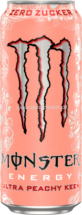 Monster Energy Ultra Peachy Keen, Zero Zucker, 500 ml