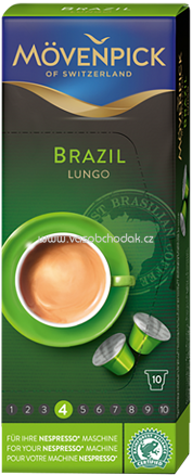 Mövenpick Brazil Lungo Kaffeekapseln, 10 St