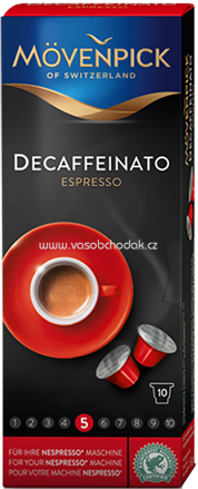 Mövenpick Decaffeinato Espresso Kaffeekapseln, 10 St