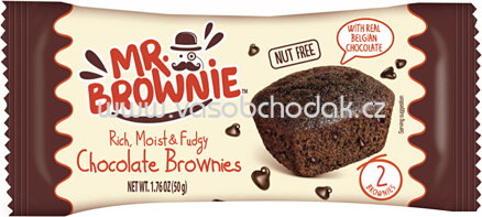 Mr.Brownie Chocolate Brownies, 2x25g, 50g