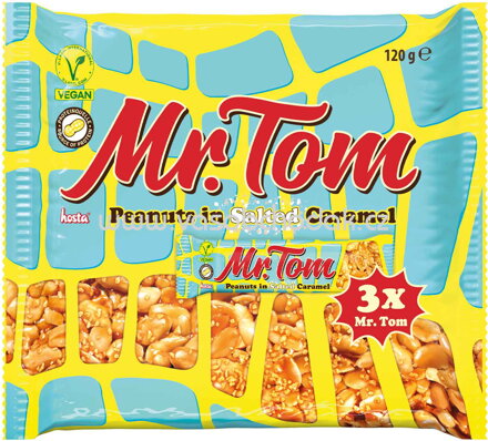 Mr.Tom Peanuts in Salted Caramel, 3x40g, 120g