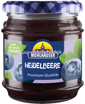 Mühlhäuser Konfitüre Heidelbeere, 225g