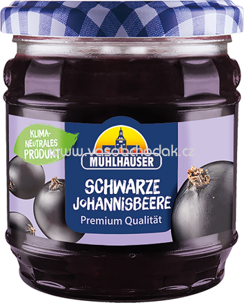 Mühlhäuser Konfitüre Schwarze Johannisbeere, 450g