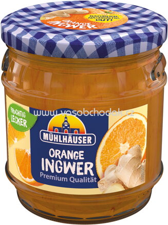 Mühlhäuser Konfitüre Orange-Ingwer, 450g
