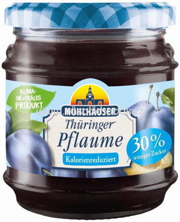 Mühlhäuser Thüringer Pflaume Kalorienreduziert, 30% weniger Zucker, 225g 