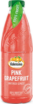 Valensina 100% Erntefrisch Gepresst Pink Grapefruit, 1l