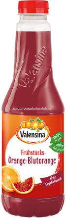 Valensina Frühstücks-Orange Blutorange ohne Fruchtfleisch, 1l
