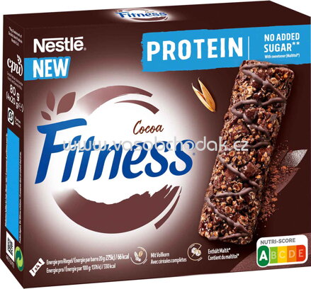 Nestlé Fitness Cocoa Protein Riegel, 4x20g, 80g