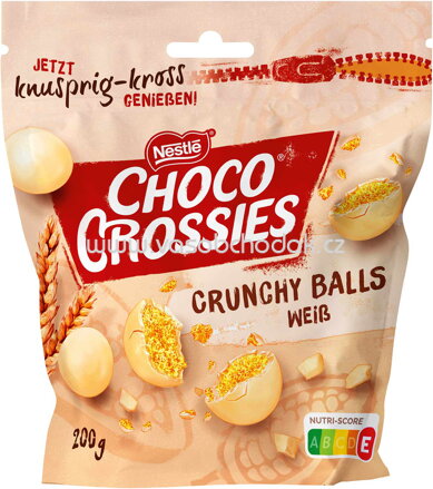 Nestlé Choco Crossies Crunchy Balls Weiß, 200g