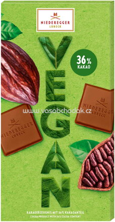 Niederegger Vegan 36% Kakao Tafel, 100g
