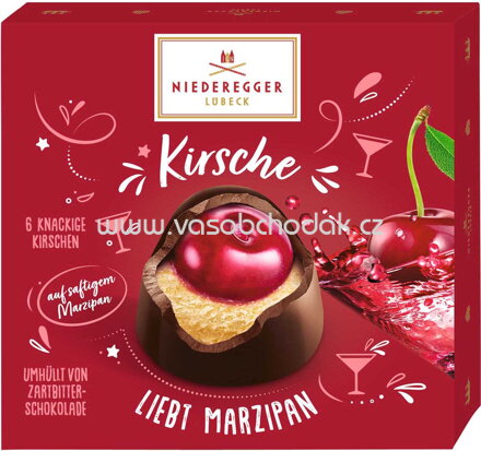 Niederegger Kirsche auf Marzipan, 108g