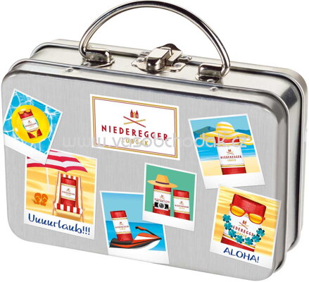 Niederegger Reisekoffer Polaroid mit 16 Klassikern, 200g