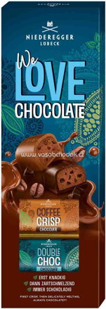 Niederegger We Love Chocolate Klassiker Mix Coffee Crisp & Double Choc, 100g