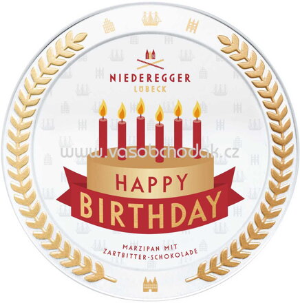 Niederegger Marzipan Taler Happy Birthday, dose, 185g
