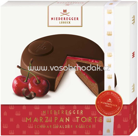 Niederegger Marzipan Torte Schwarzwälder Kirsch, 185g