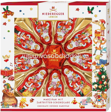 Niederegger Lübeck Weihnachtsmänner und Stern, 125g
