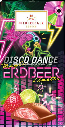 Niederegger Praliné Tafel Disco Dance Magic Erdbeer Limette, 100g