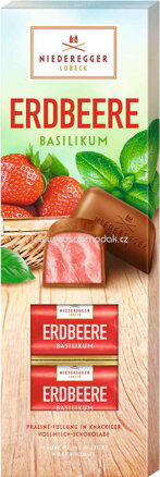 Niederegger Praliné Klassiker Erdbeere Basilikum, 100g