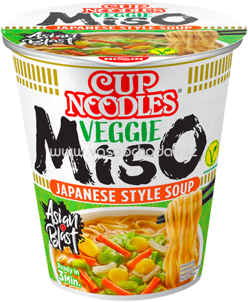 Nissin Cup Noodles Veggie Miso, 1 St