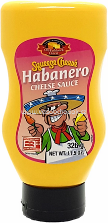 Old Fashioned Cheese Squeeze Cheese Habanero Cheese Sauce, 326g