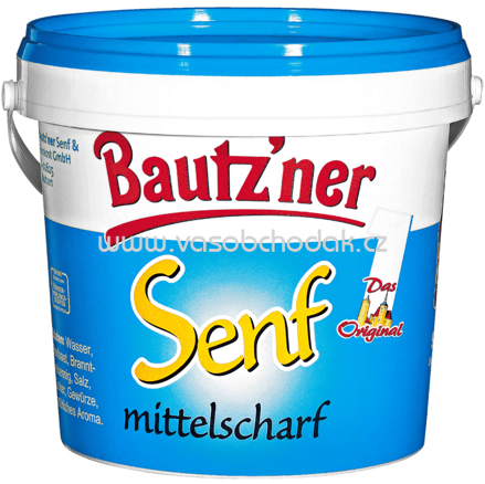 Bautz'ner Senf mittelscharf, 1l