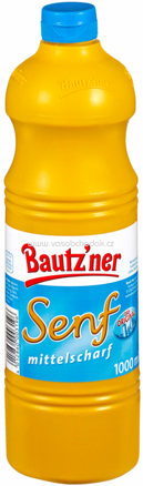 Bautz'ner Senf mittelscharf, tube, 1000 ml