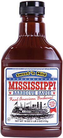 Mississippi Barbecue Sauce Sweet'n Mild 510g