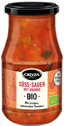 Oryza Bio Sauce Süss-Sauer mit Ananas, 410g