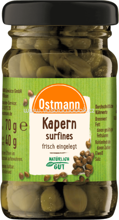 Ostmann Kapern in Lake eingelegt, 70g