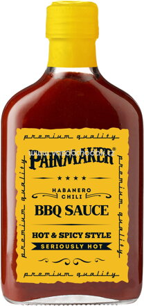 PAINMAKER Habanero Chili BBQ Sauce, 195 ml