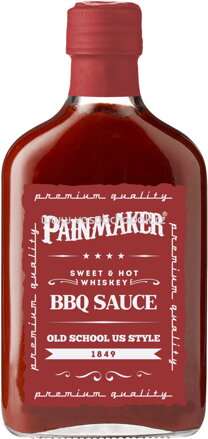 PAINMAKER Sweet & Hot Whiskey BBQ Sauce, 195 ml