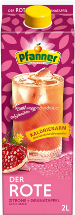 Pfanner Eistee Der Rote Zitrone-Granatapfel, 2l