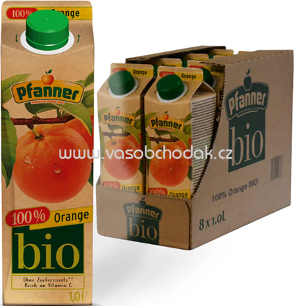 Pfanner Bio 100% Orange, 8x1l