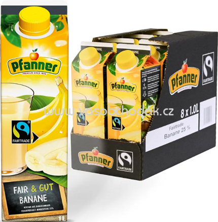 Pfanner Fairtrade Banane, 8x1l