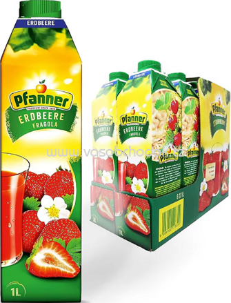 Pfanner Erdbeere, 8x1l