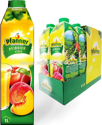 Pfanner Pfirsich, 8x1l