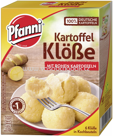 Pfanni Kartoffel Klöße mit rohen Kartoffeln, 6 St, 200g