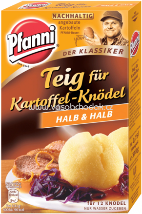 Pfanni Teig für Kartoffel-Knödel Halb & Halb, 12 St